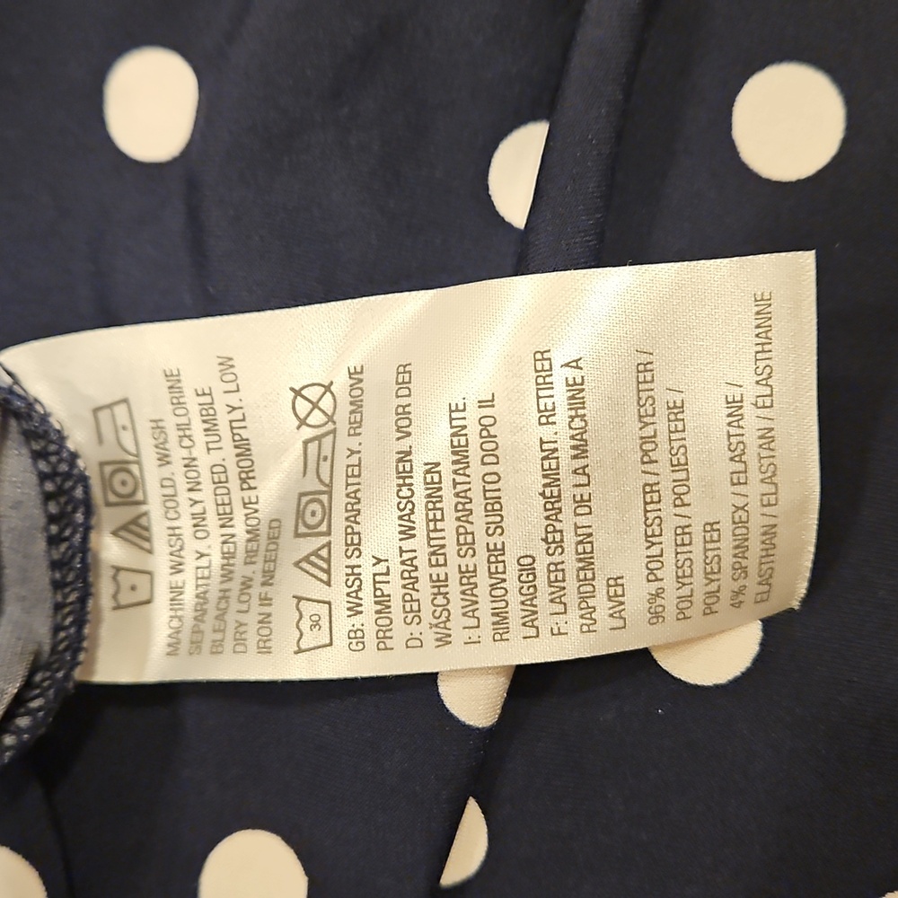 Susan Graver Polka Dot Sleeveless Dress - Picture 9 of 9